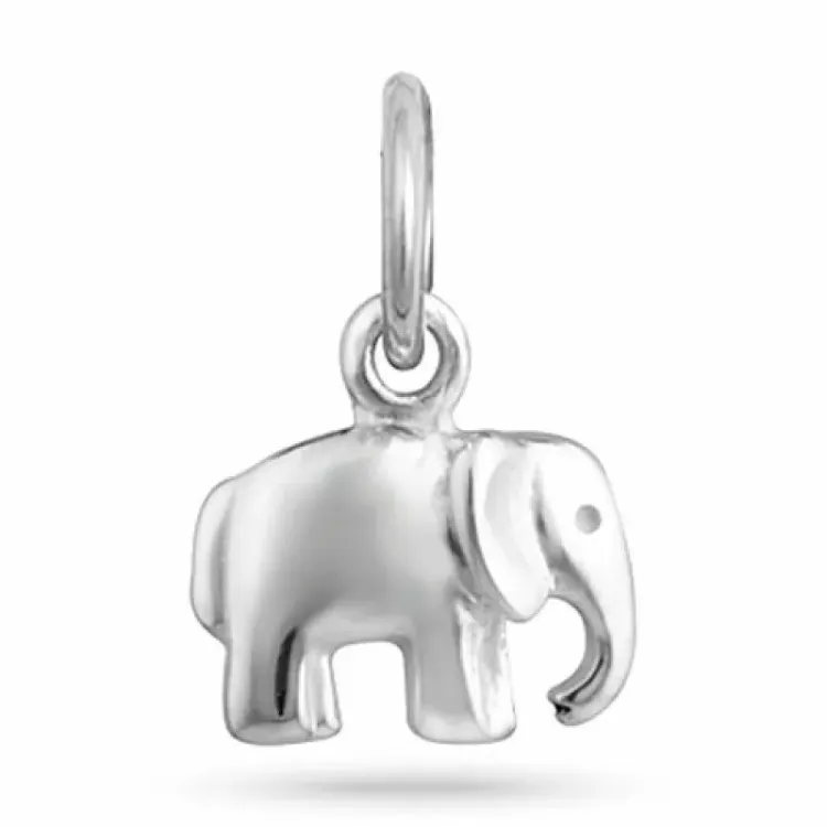 Elefant hängen i silver