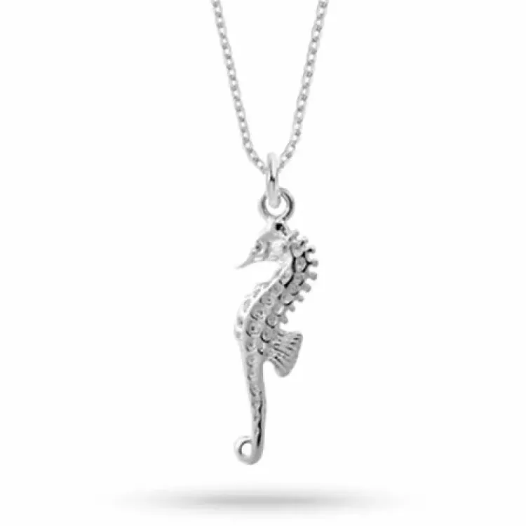 halsband i silver med hängen i silver