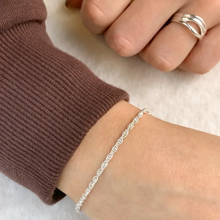armband i silver 17 2 cm x 