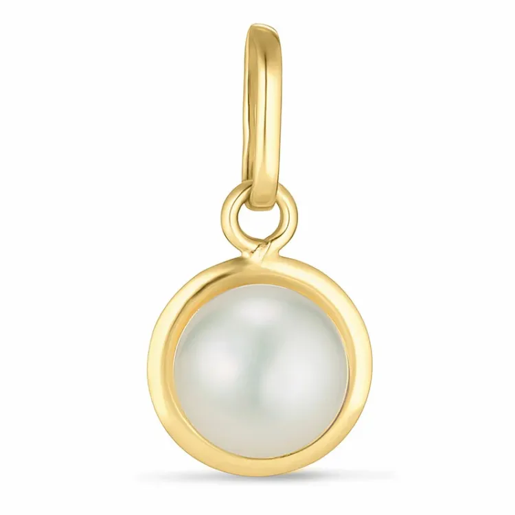 6 mm pärla hängen i 9 karat guld - Gold Collection