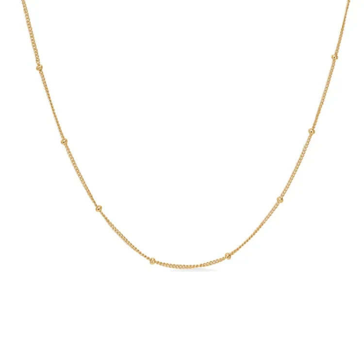 Studio Z Orbit halsband i förgyllt silver