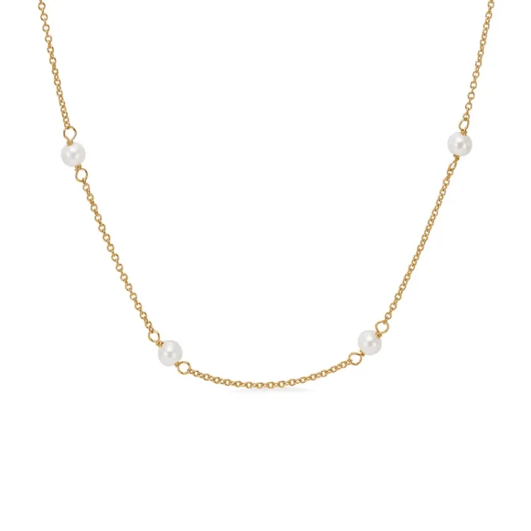 Studio Z Shore halsband i förgyllt silver