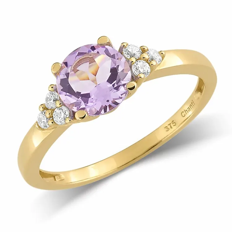 ametist ring i 9 karat guld - Gold Collection
