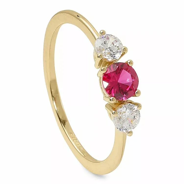 Enkel röd guld ring i 9 karat guld