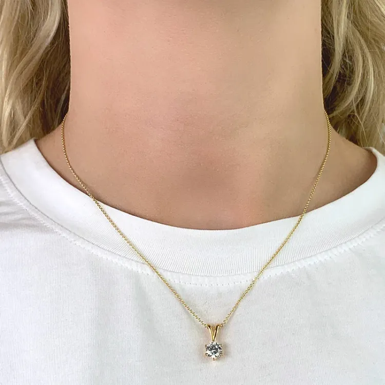 runt hängen i 9 karat guld - Gold Collection