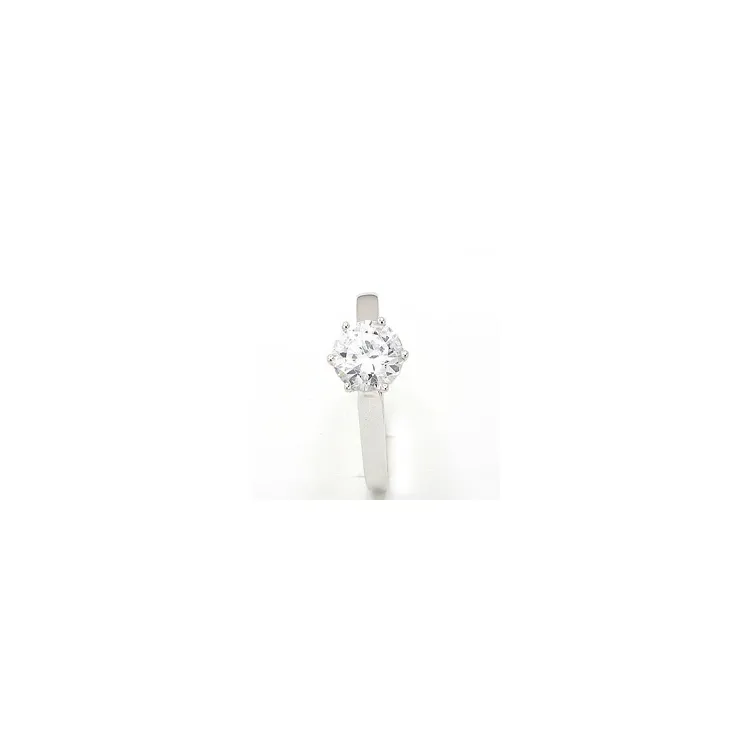 Billig ring i 8 karat vitguld
