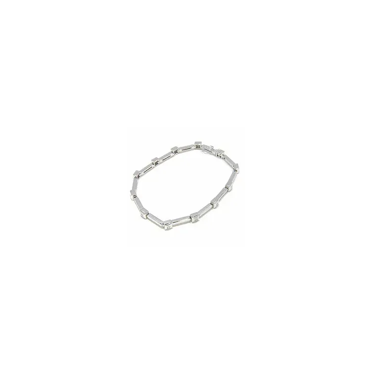 armband i 14  karat vitguld