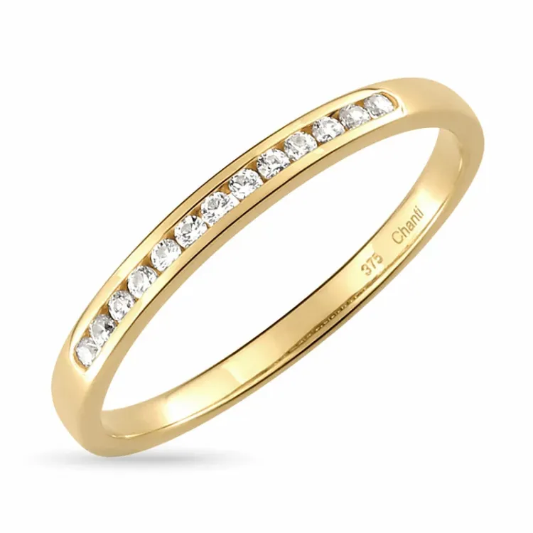 smal guld ring i 9 karat guld - Gold Collection