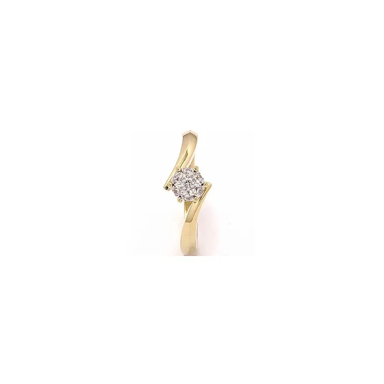Rund ring i 8 karat guld