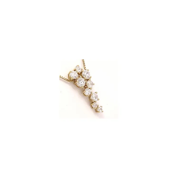 Abstrakt halsband i 9 karat guld
