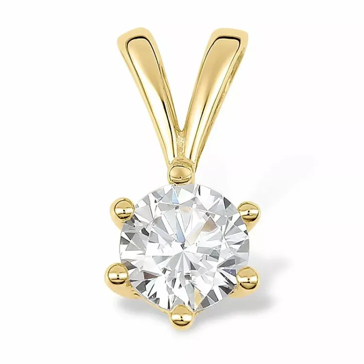 runt hängen i 9 karat guld - Gold Collection