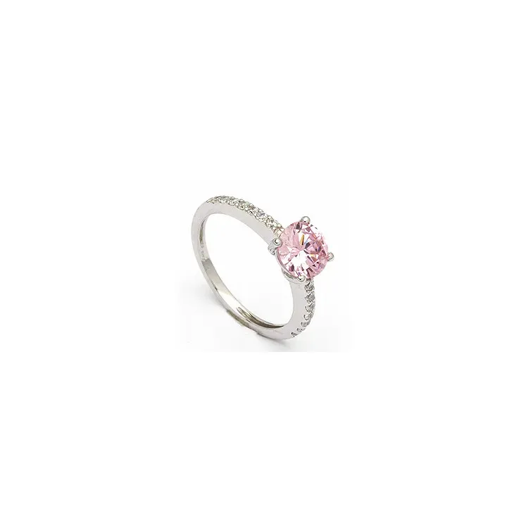 Rosa ring i 8 karat vitguld