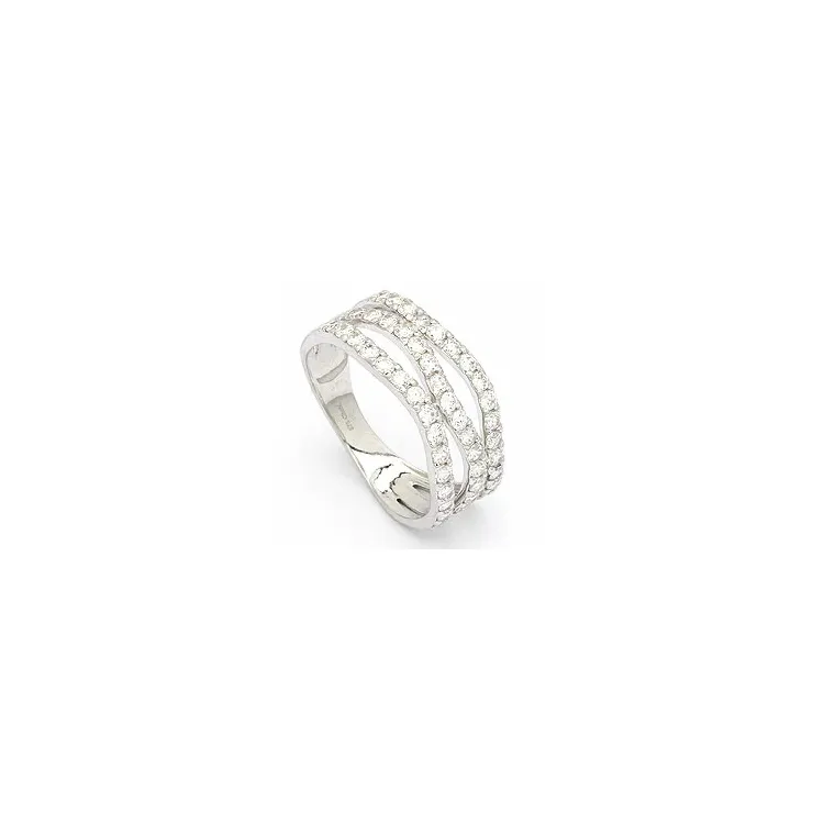 Abstrakt ring i 8 karat vitguld