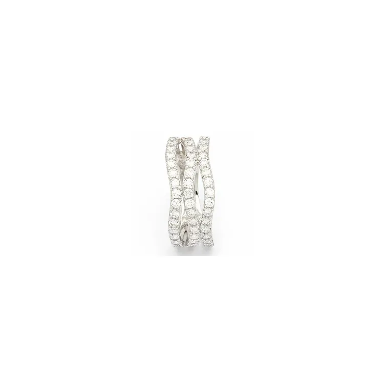 Abstrakt ring i 8 karat vitguld