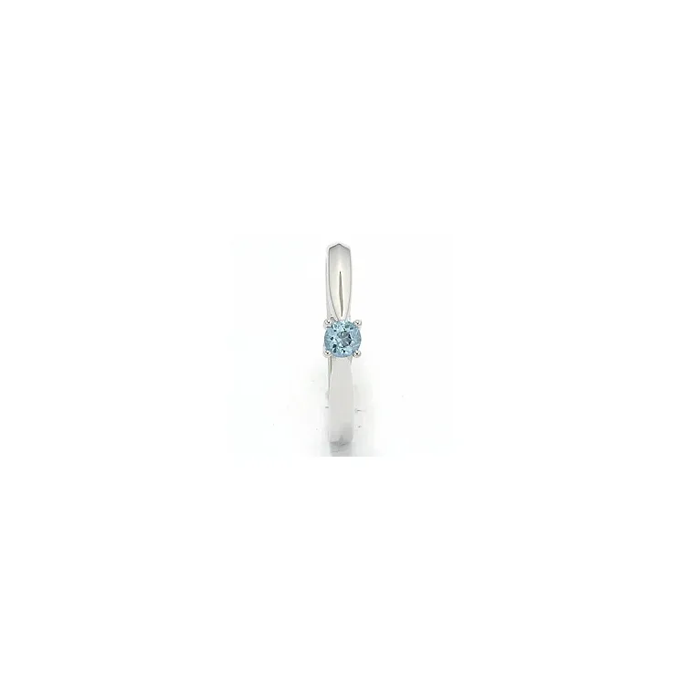 topas ring i 14 karat vitguld 0,25 ct