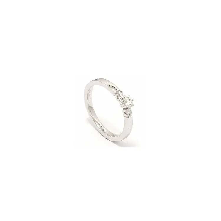 beställningsvare - diamant ring i 14 karat vitguld 0,10 ct 0,08 ct