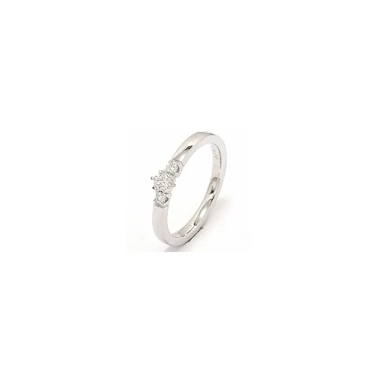 beställningsvare - diamant ring i 14 karat vitguld 0,10 ct 0,08 ct