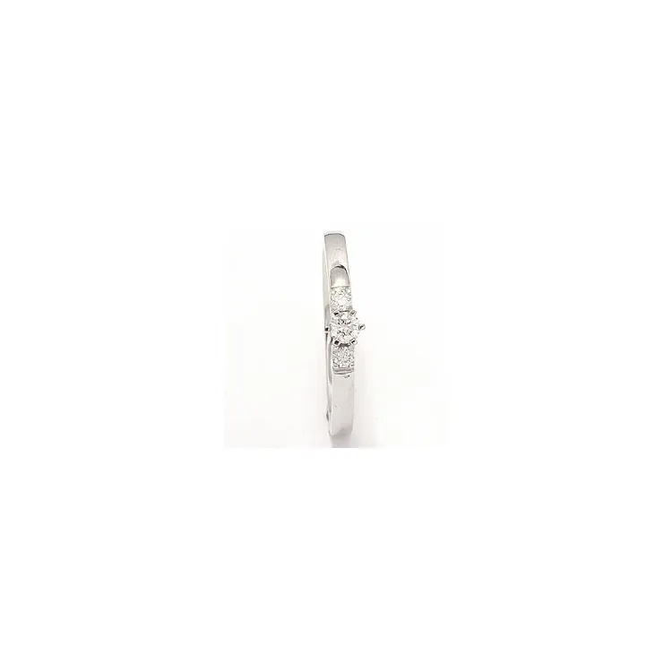 beställningsvare - diamant ring i 14 karat vitguld 0,10 ct 0,08 ct