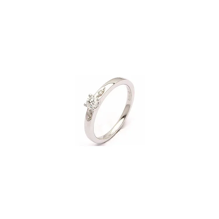 vitguldsring i 14  karat vitguld 0,19 ct 0,02 ct
