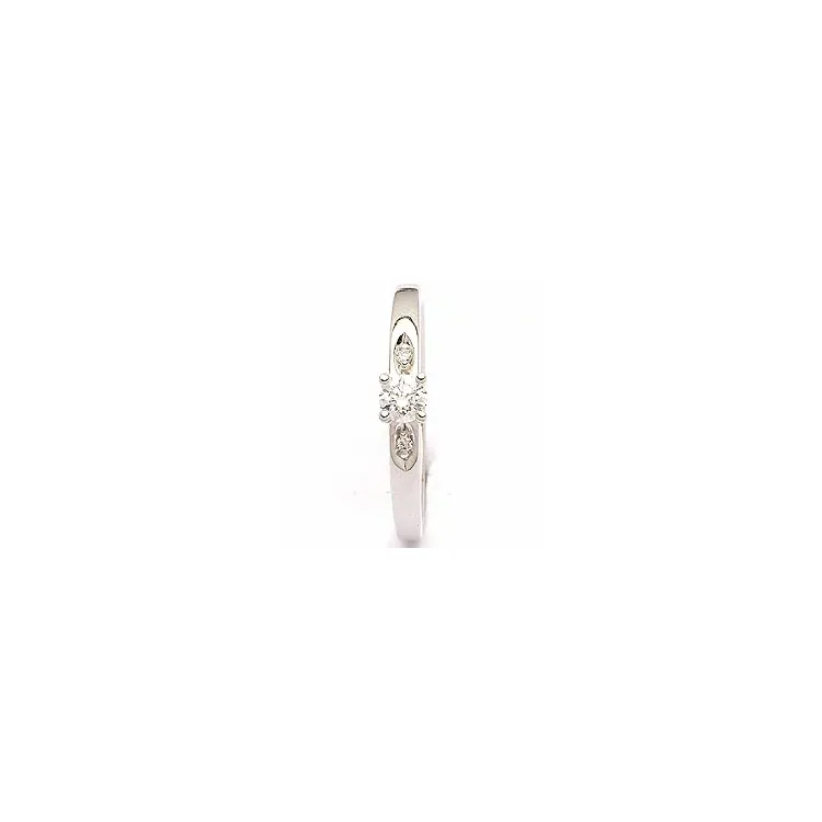 vitguldsring i 14  karat vitguld 0,19 ct 0,02 ct