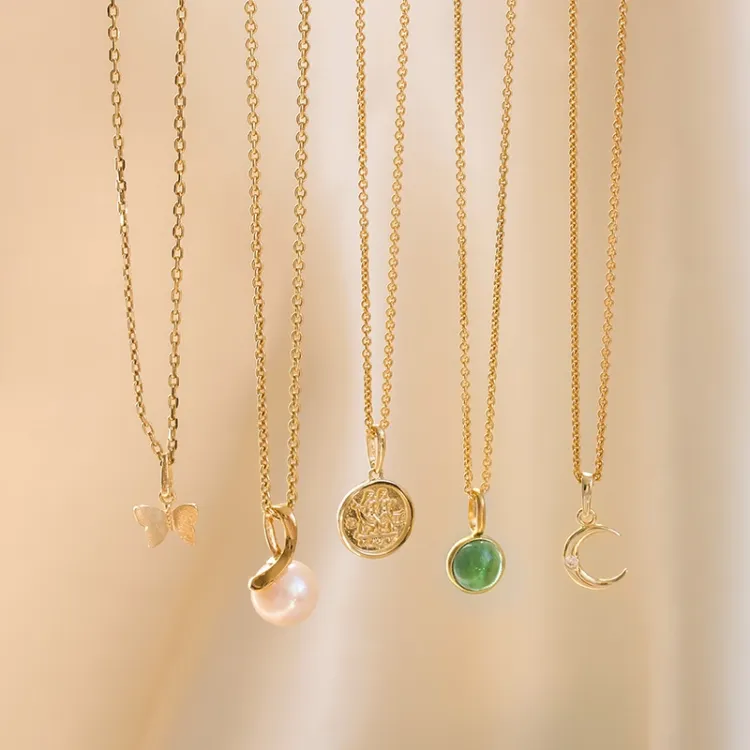 pärla hängen i 9 karat guld - Gold Collection