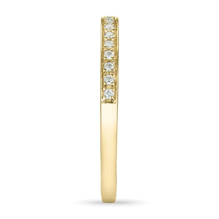 diamant alliancring i 14  karat guld 0,09 ct