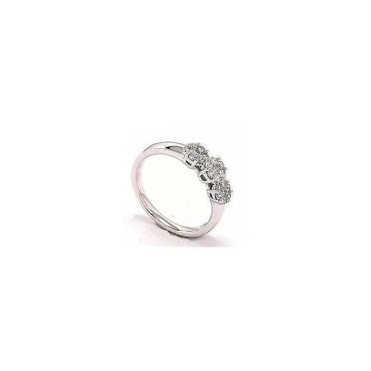 Diamant vitguldsring i 14  karat vitguld 0,36 ct