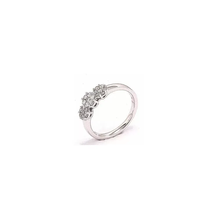 Diamant vitguldsring i 14  karat vitguld 0,36 ct