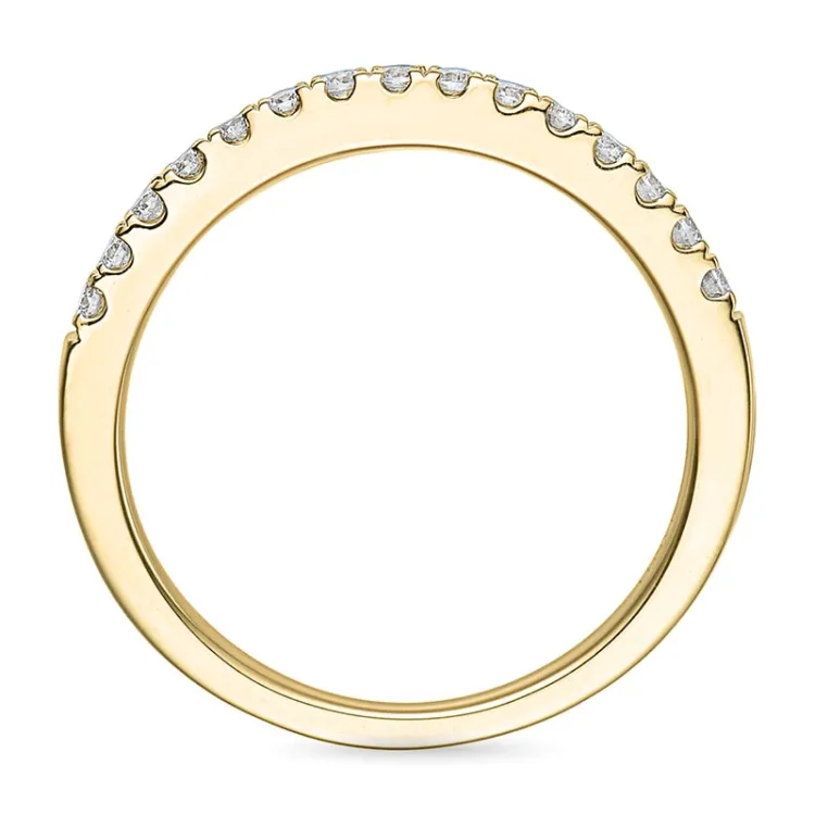 briljant alliancring i 14  karat guld 0,225 ct