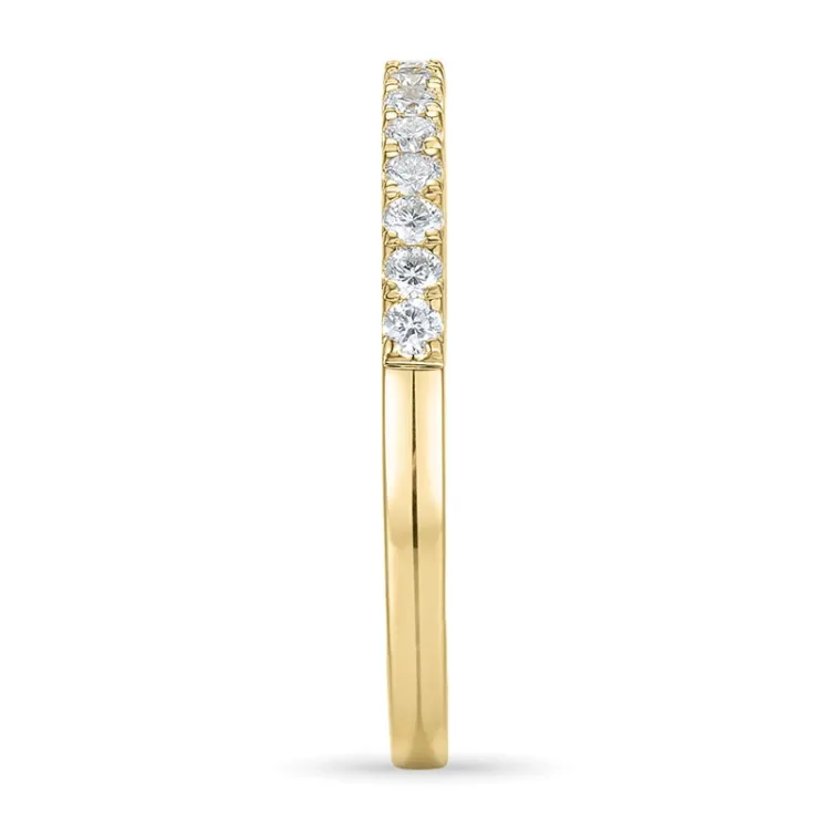 briljant alliancring i 14  karat guld 0,225 ct