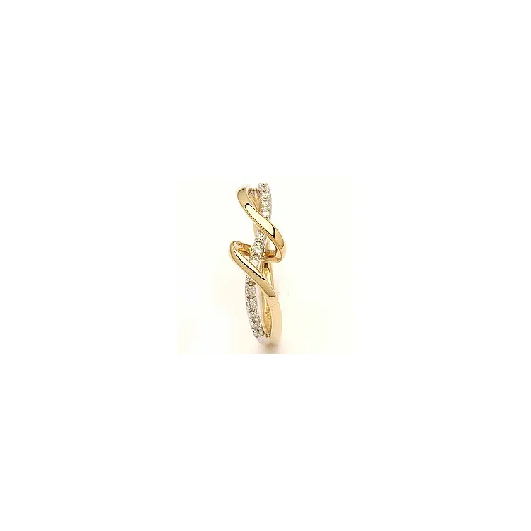 beställningsvare - diamant ring i 14 karat guld- och vitguld 0,09 ct