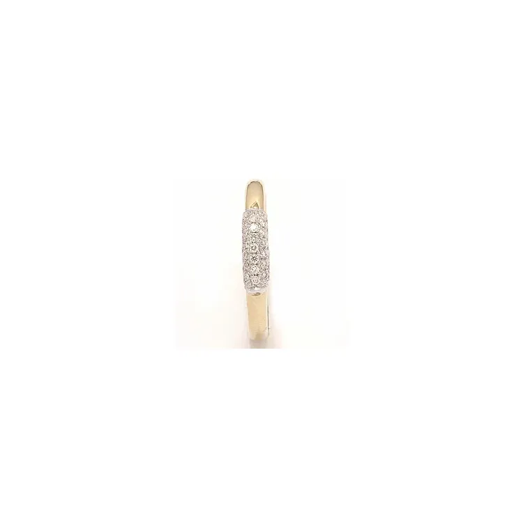 diamant ring i 14 karat guld- och vitguld 0,19 ct