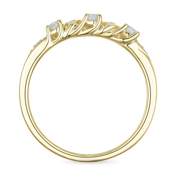 briljantring i 14  karat guld 0,247 ct