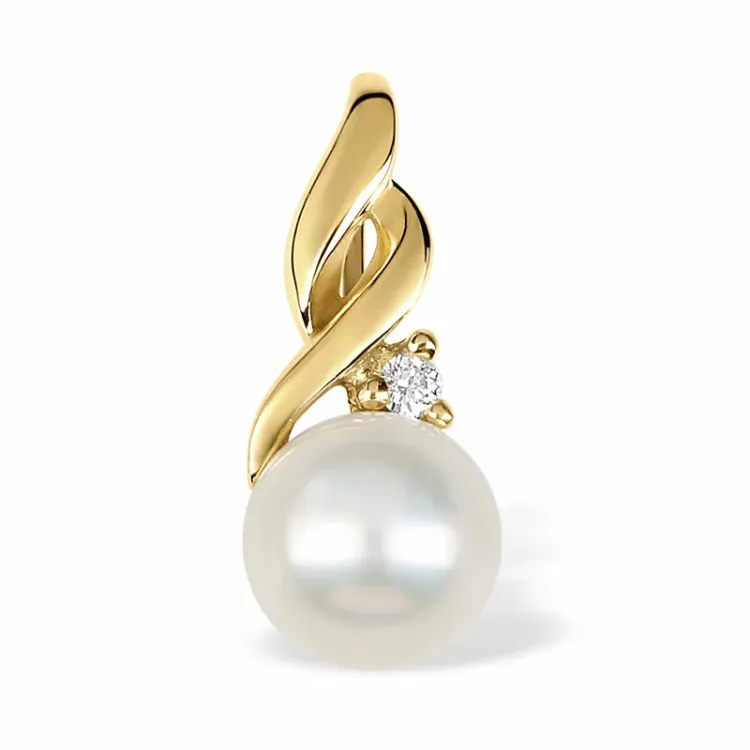 pärla hängen i 9 karat guld - Gold Collection