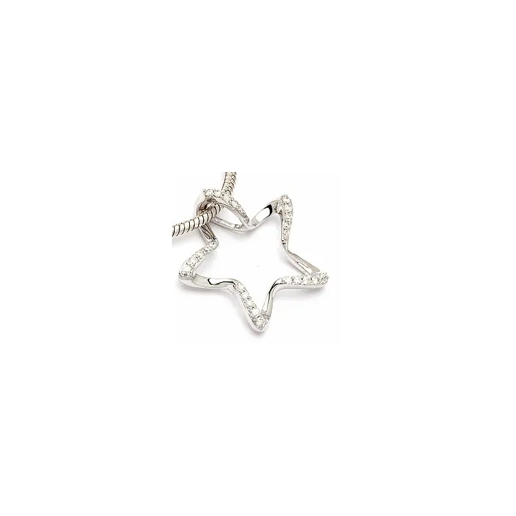 diamantberlocker i 14  carat vitguld 0,14 ct