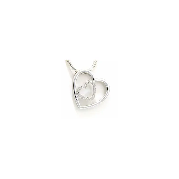 diamantberlocker i 14 carat vitguld 0,12 ct
