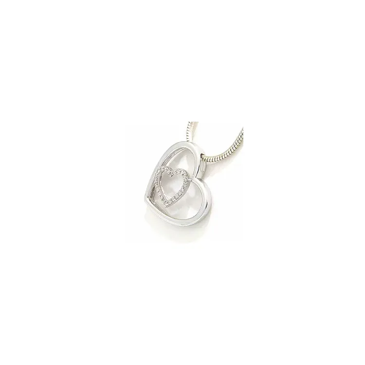 diamantberlocker i 14 carat vitguld 0,12 ct