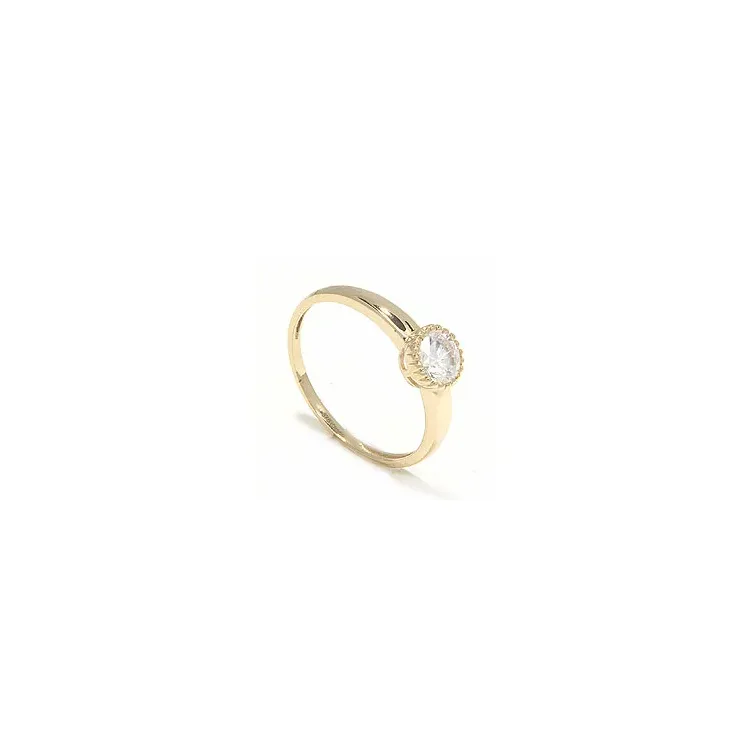 Rund ring i 8 karat guld