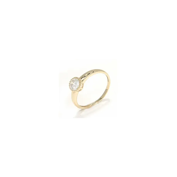 Rund ring i 8 karat guld