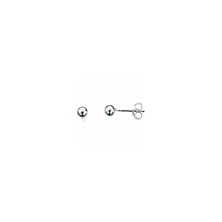 4 mm Scrouples kula örhängen i silver