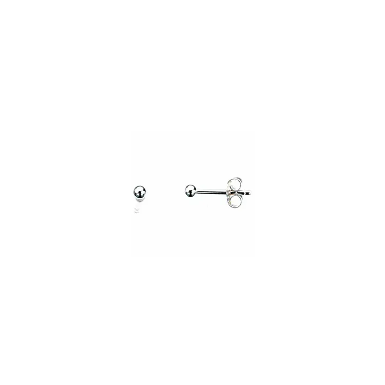 2 mm Scrouples kula örhängen i silver