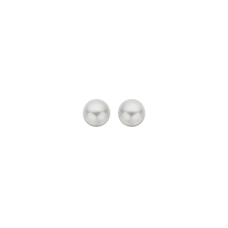 6 mm scrouples pärla örhängen i silver