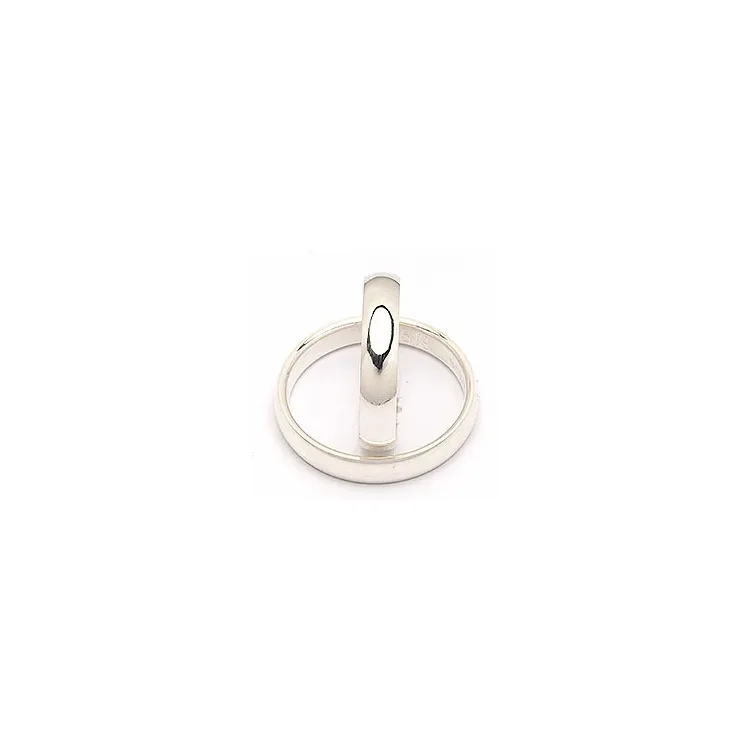 Scrouples vigselsringe i silver