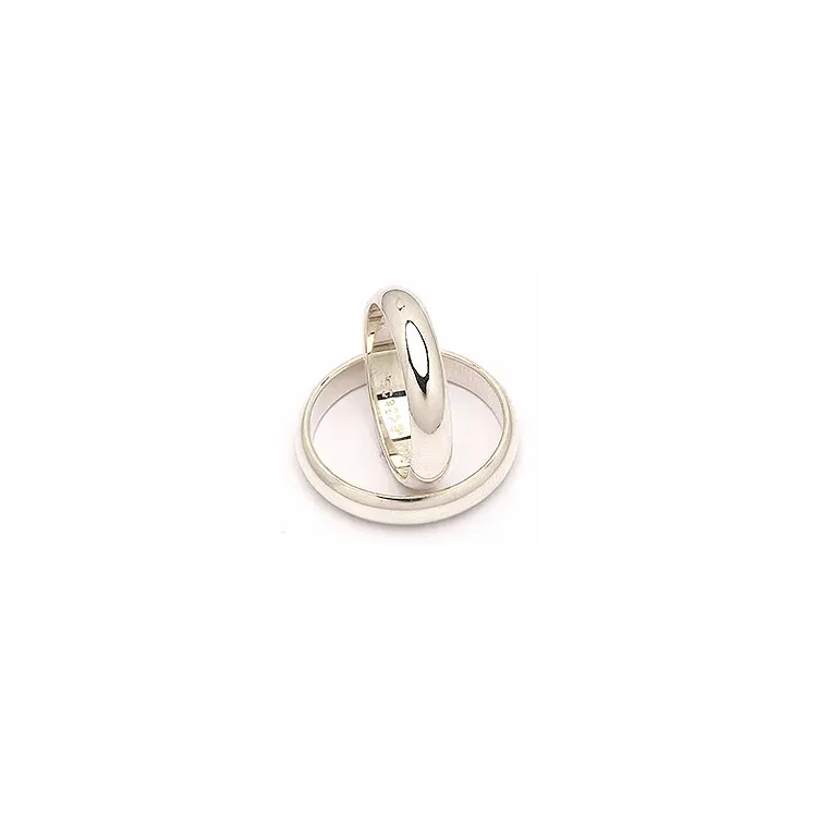 Scrouples vigselsringe i silver