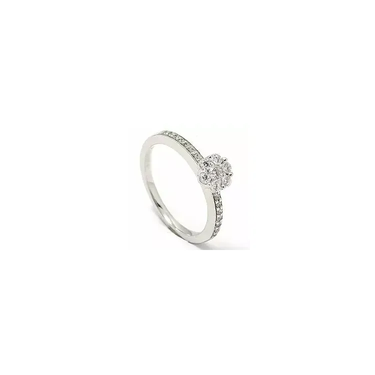 Briljantring i 14 karat vitguld 0,41 ct