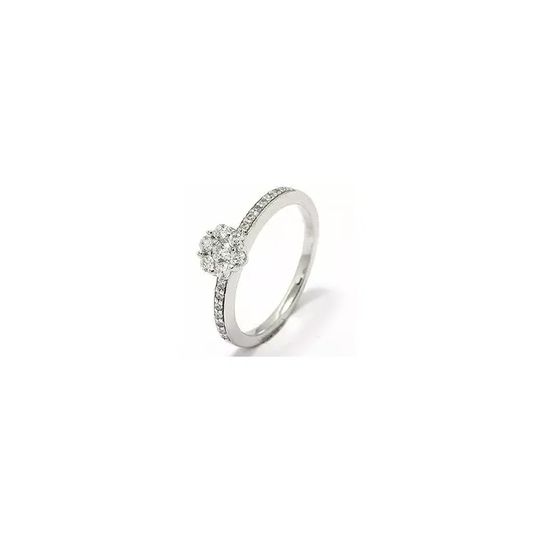 Briljantring i 14 karat vitguld 0,41 ct