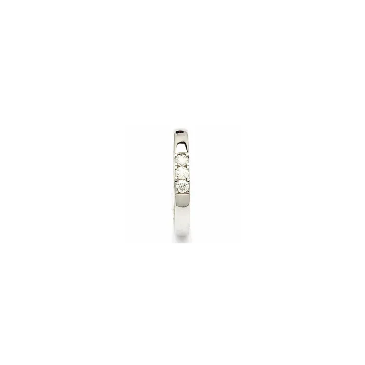 alliancring i 14  karat vitguld 3 x 0,05 ct