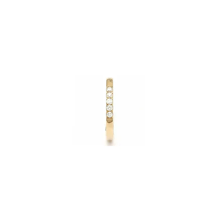 alliancring i 14  karat guld 5 x 0,03 ct