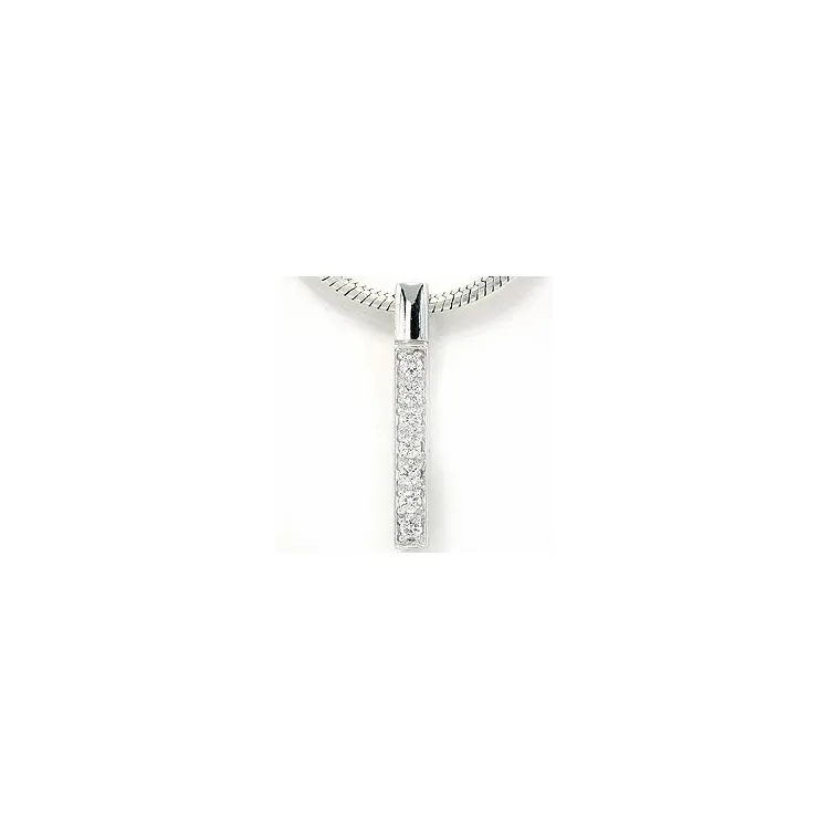 briljant hängen i 14  carat vitguld 0,15 ct