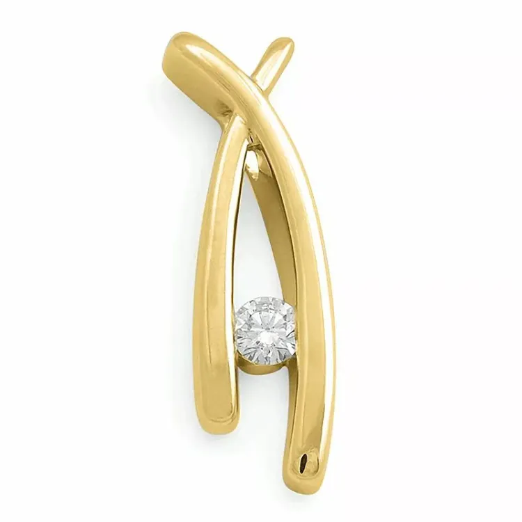 Hängen i 14 carat guld 0,10 ct